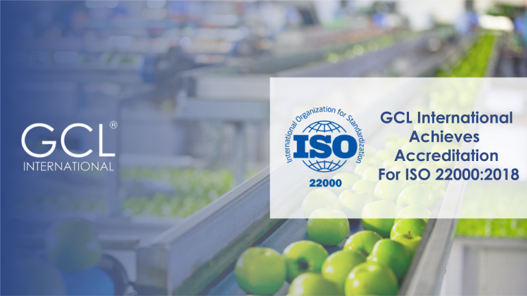 GCL International Achieves Accreditation for ISO 22000:2018