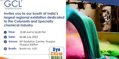 GCL India invites you to join India’s largest event on Colorants and Specialty Chemical industry